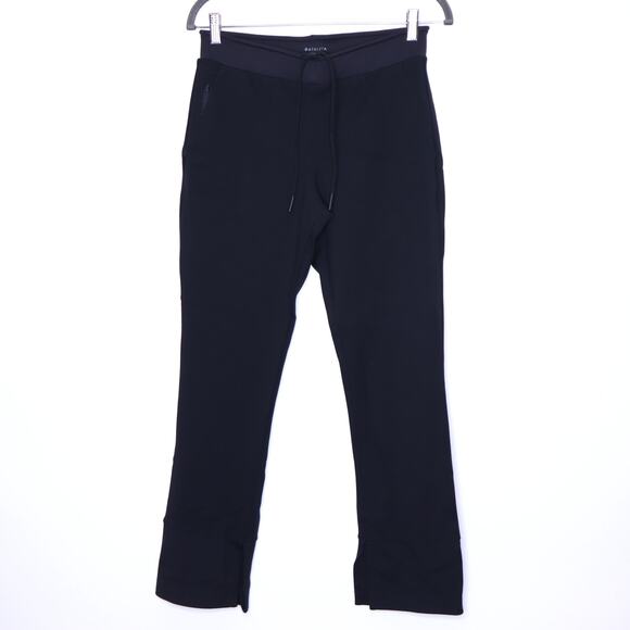 ATHLETA Hermosa Drawstring Sweatpant Black Mid Rise Stretch Casual Women's S - Picture 1 of 16
